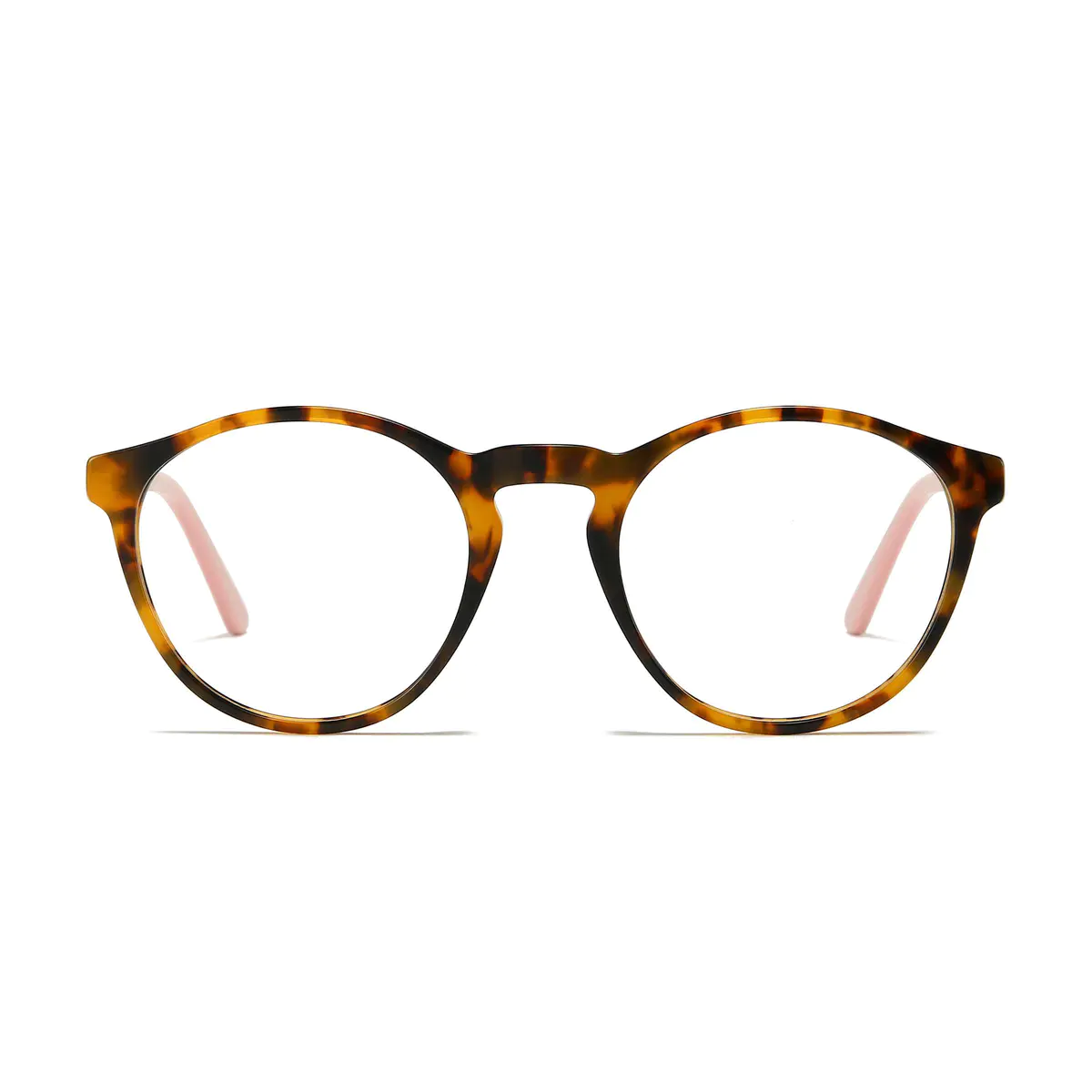 Oval Tortoiseshell/Pink Eyeglasses