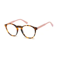 Oval Tortoiseshell/Pink Eyeglasses