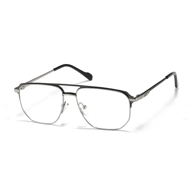 Browline Gray Eyeglasses