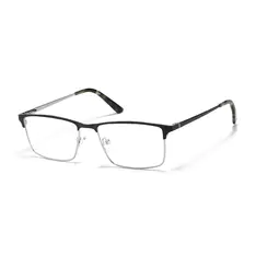 Browline Black/Silver Eyeglasses