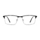 Browline Black/Silver Eyeglasses