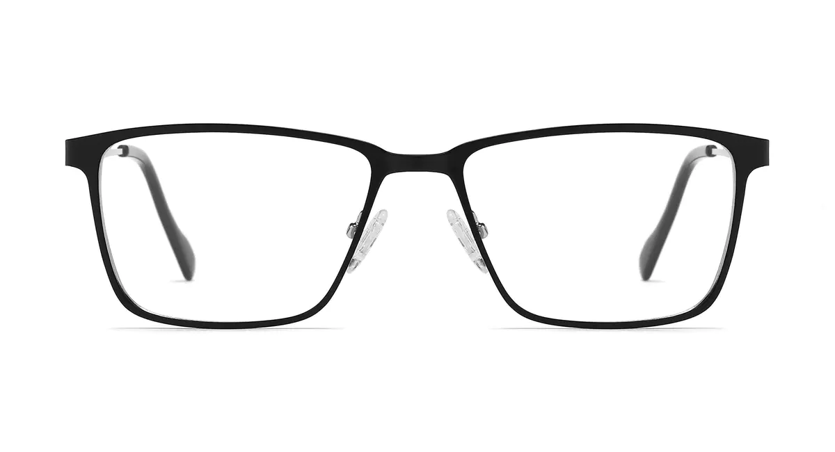 Rectangle Black/Silver Eyeglasses