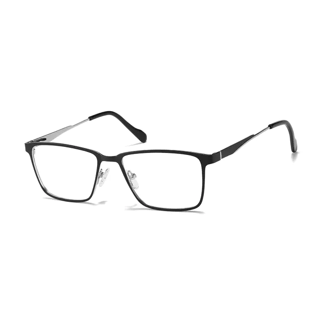 Browline Black/Silver Eyeglasses