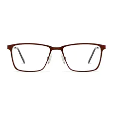 Rectangle Brown Eyeglasses