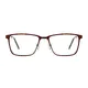 Rectangle Brown Eyeglasses