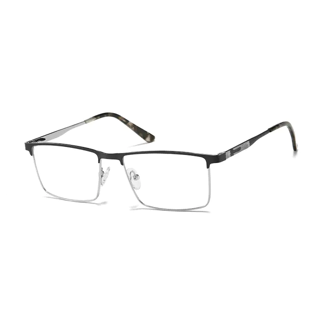 Browline Gray Eyeglasses