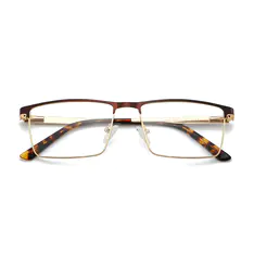 Browline Gold/Brown Eyeglasses