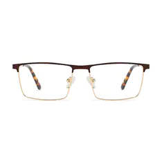 Browline Gold/Brown Eyeglasses