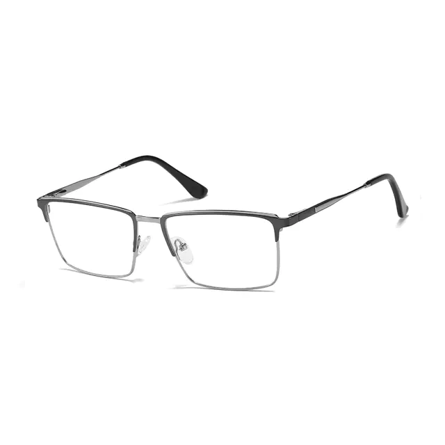 Browline Gray Eyeglasses