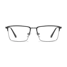 Browline Gray Eyeglasses