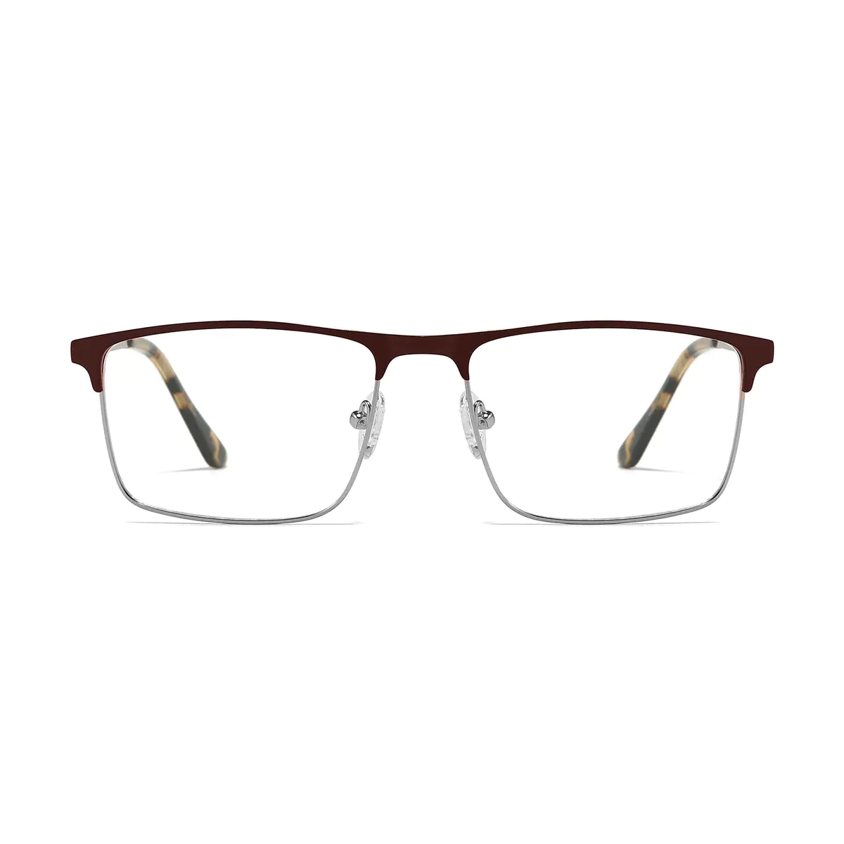 Browline Brown/Silver Eyeglasses