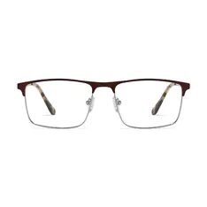 Browline Brown/Silver Eyeglasses