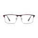 Browline Brown/Silver Eyeglasses