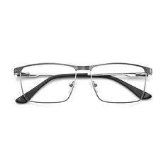 Browline Gray Eyeglasses