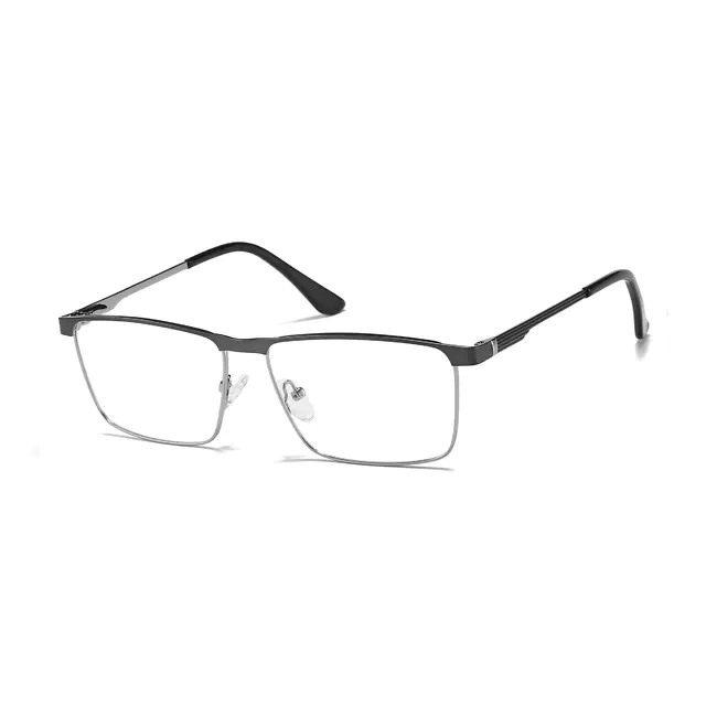 Browline Gray Eyeglasses