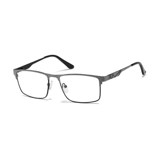 Browline Gray Eyeglasses