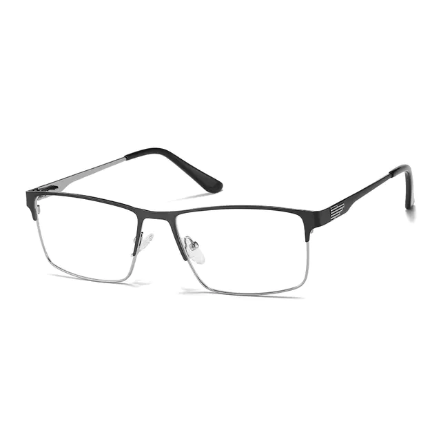 Browline Gray Eyeglasses