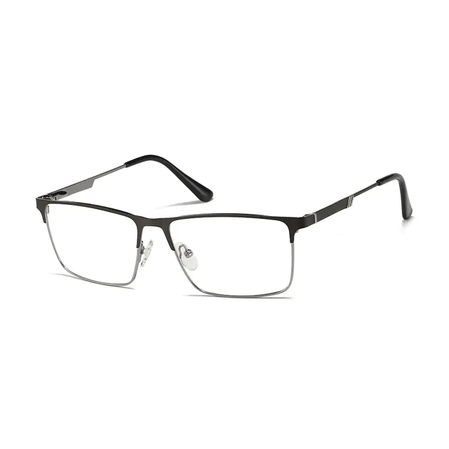 Browline Gray Eyeglasses