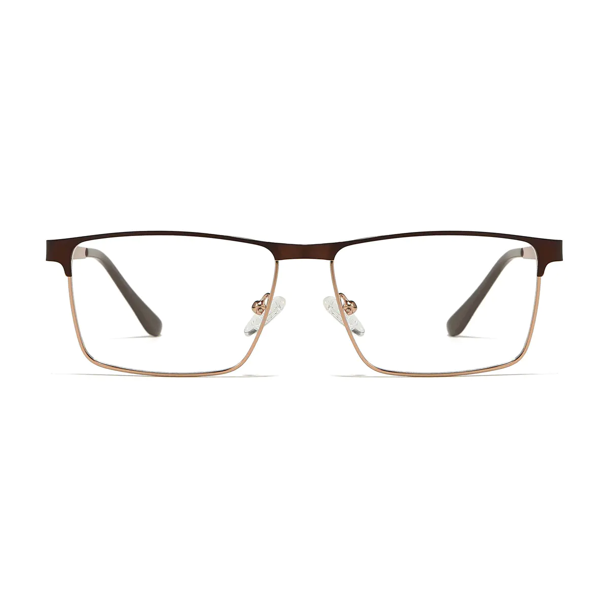 BrowlineBrown/Gold Eyeglasses