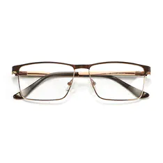 BrowlineBrown/Gold Eyeglasses