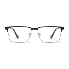 Browline Black/Silver Eyeglasses