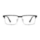 Browline Black/Silver Eyeglasses