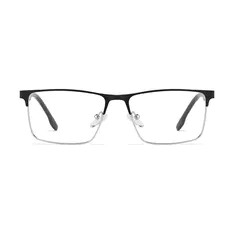 Rectangle Black/Silver Eyeglasses