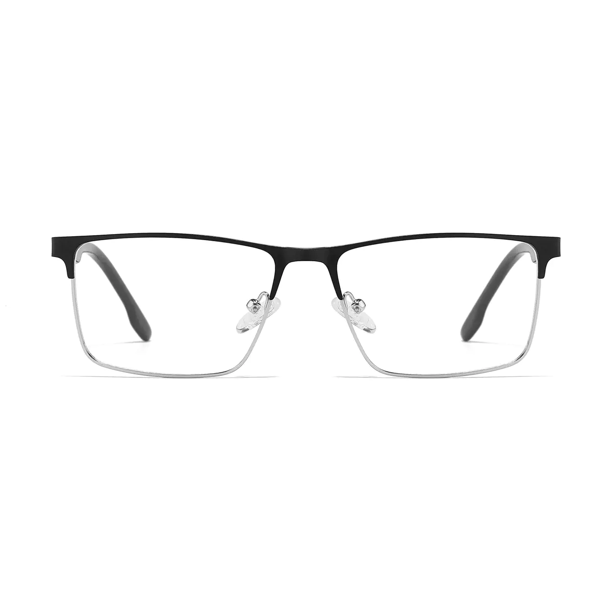 Rectangle Black/Silver Eyeglasses