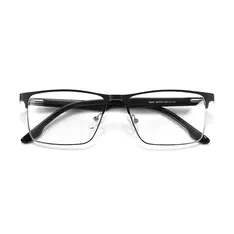 Rectangle Black/Silver Eyeglasses