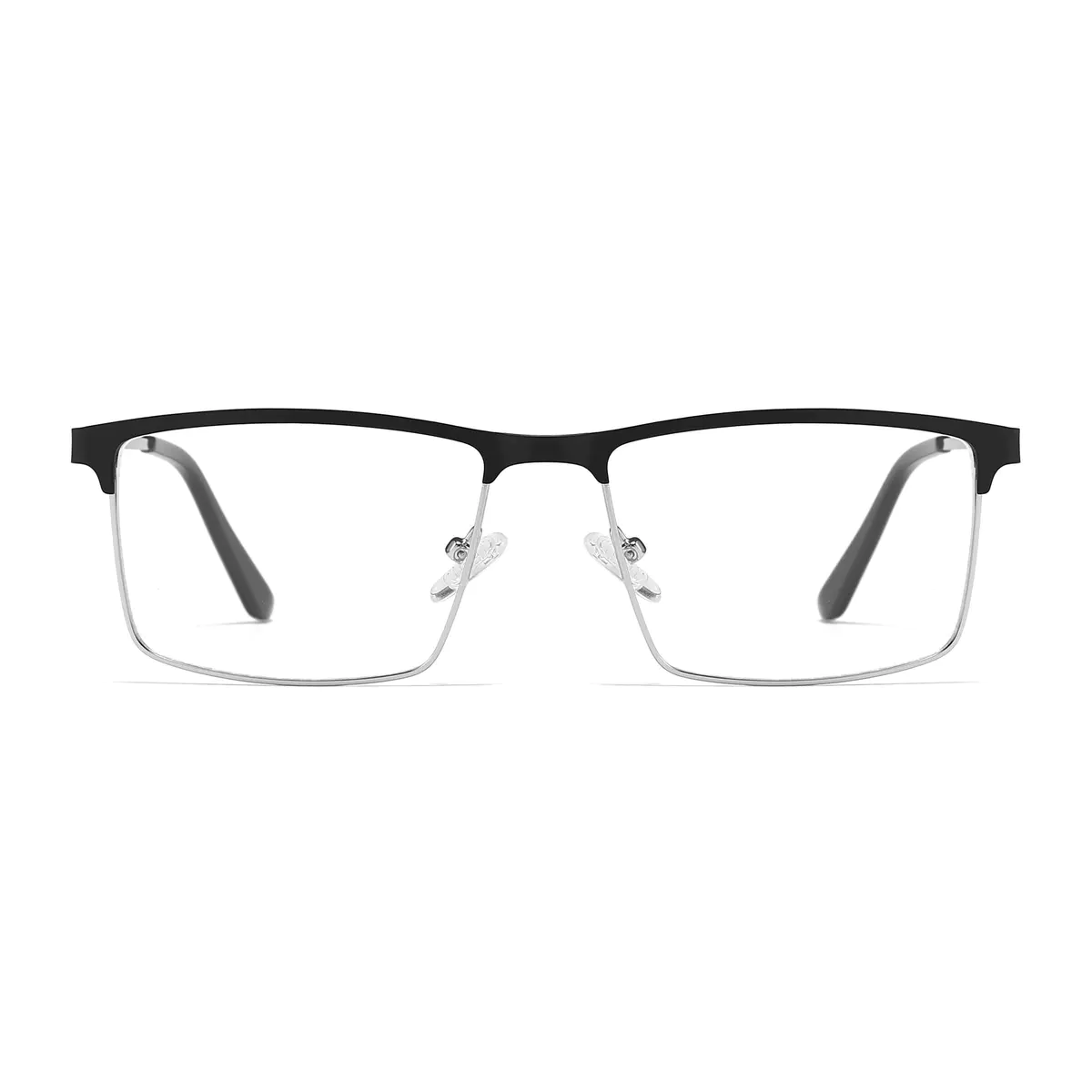 Rectangle Black/Silver Eyeglasses