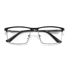 Rectangle Black/Silver Eyeglasses