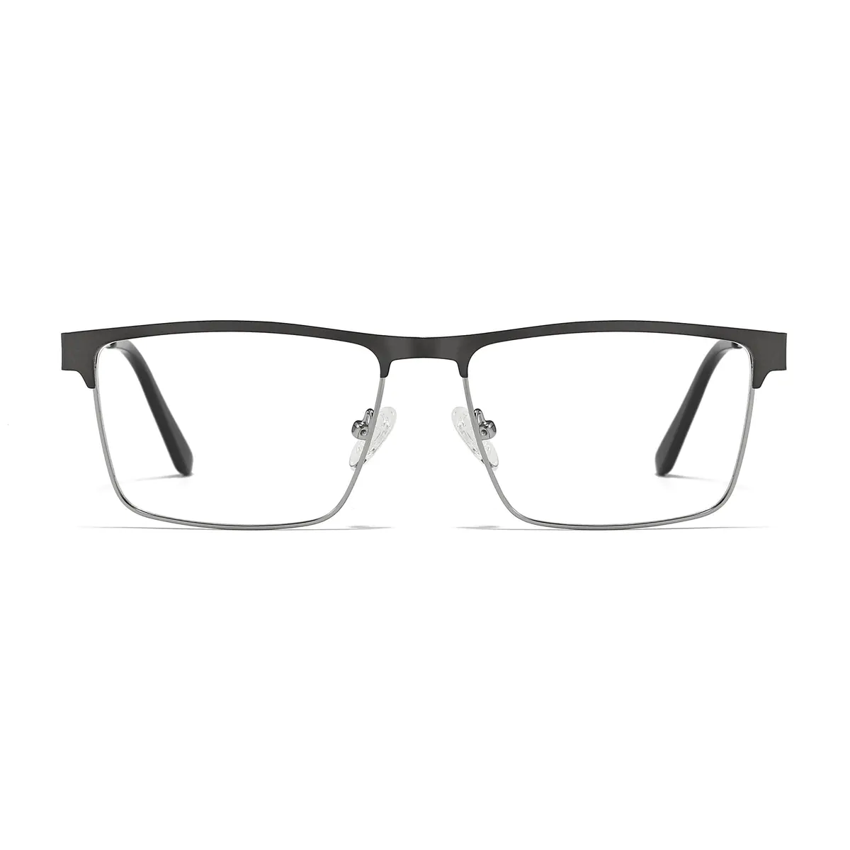 Rectangle Gray Eyeglasses