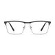 Rectangle Gray Eyeglasses