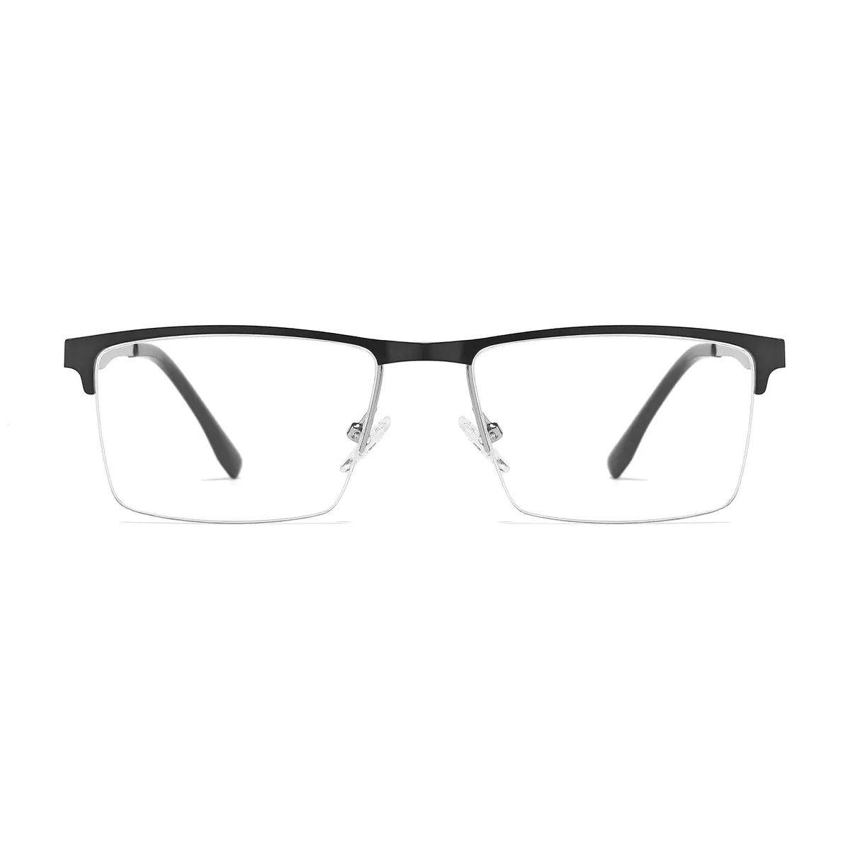 Rectangle Gray Eyeglasses