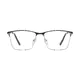 Rectangle Black/Silver Eyeglasses