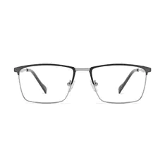Rectangle Black/Silver Eyeglasses