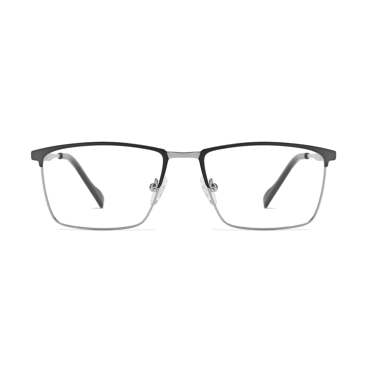 Rectangle Black/Silver Eyeglasses