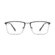 Rectangle Black/Silver Eyeglasses