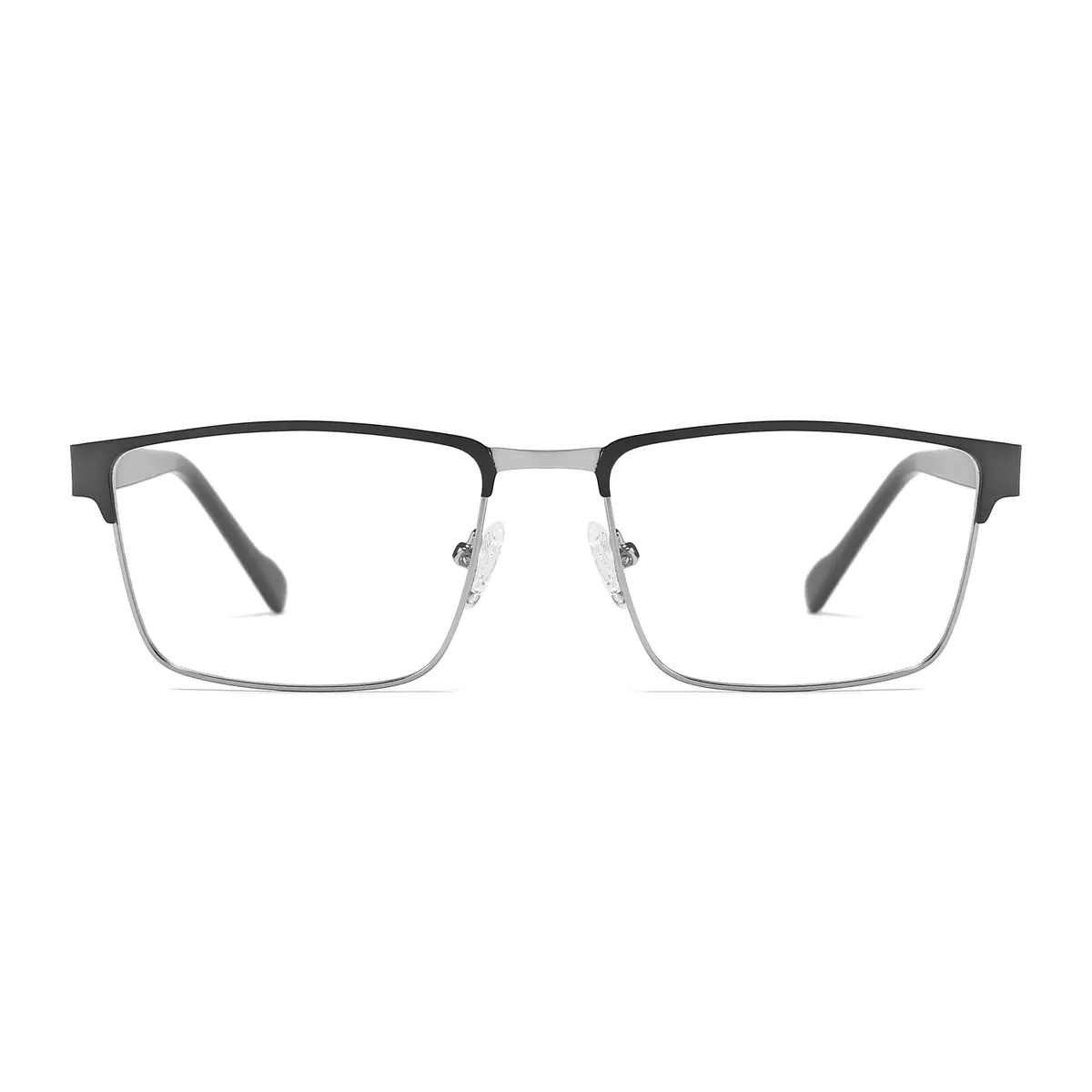 Rectangle Gray Eyeglasses