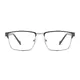 Rectangle Gray Eyeglasses