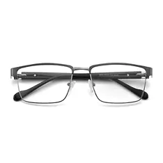 Rectangle Gray Eyeglasses