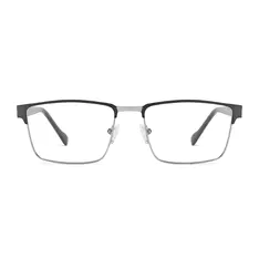 Rectangle Gray Eyeglasses