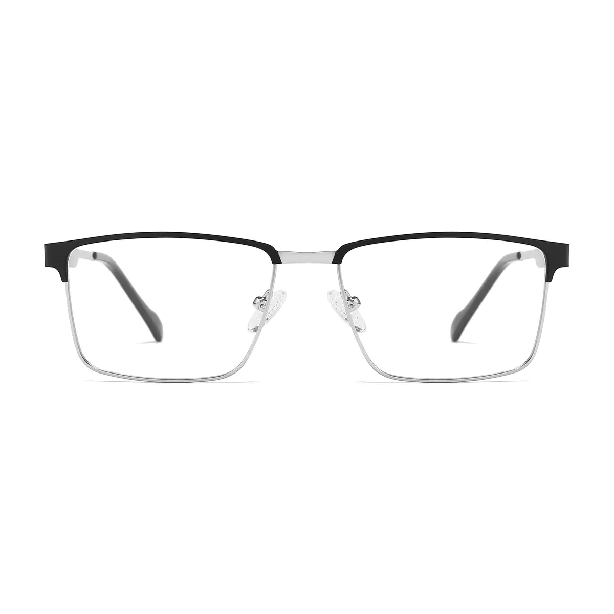 Rectangle Black/Silver Eyeglasses
