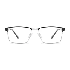 Rectangle Black/Silver Eyeglasses