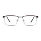 Rectangle Brown Eyeglasses