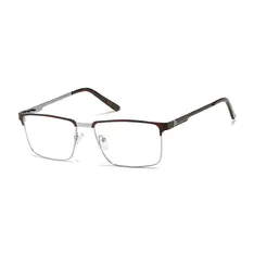 Rectangle Brown Eyeglasses