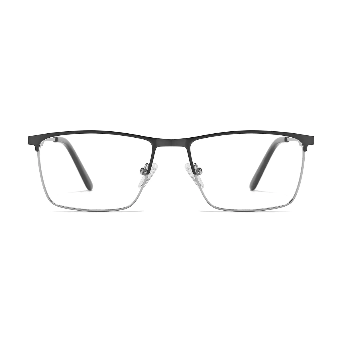 Rectangle Gray Eyeglasses