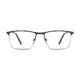 Rectangle Gray Eyeglasses