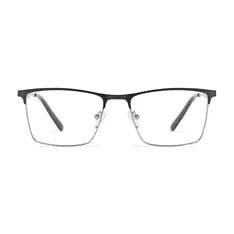 Rectangle Gray Eyeglasses