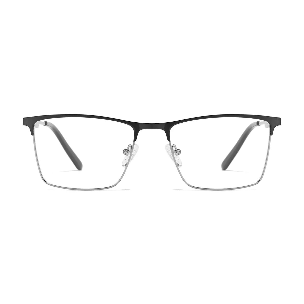 Rectangle Gray Eyeglasses